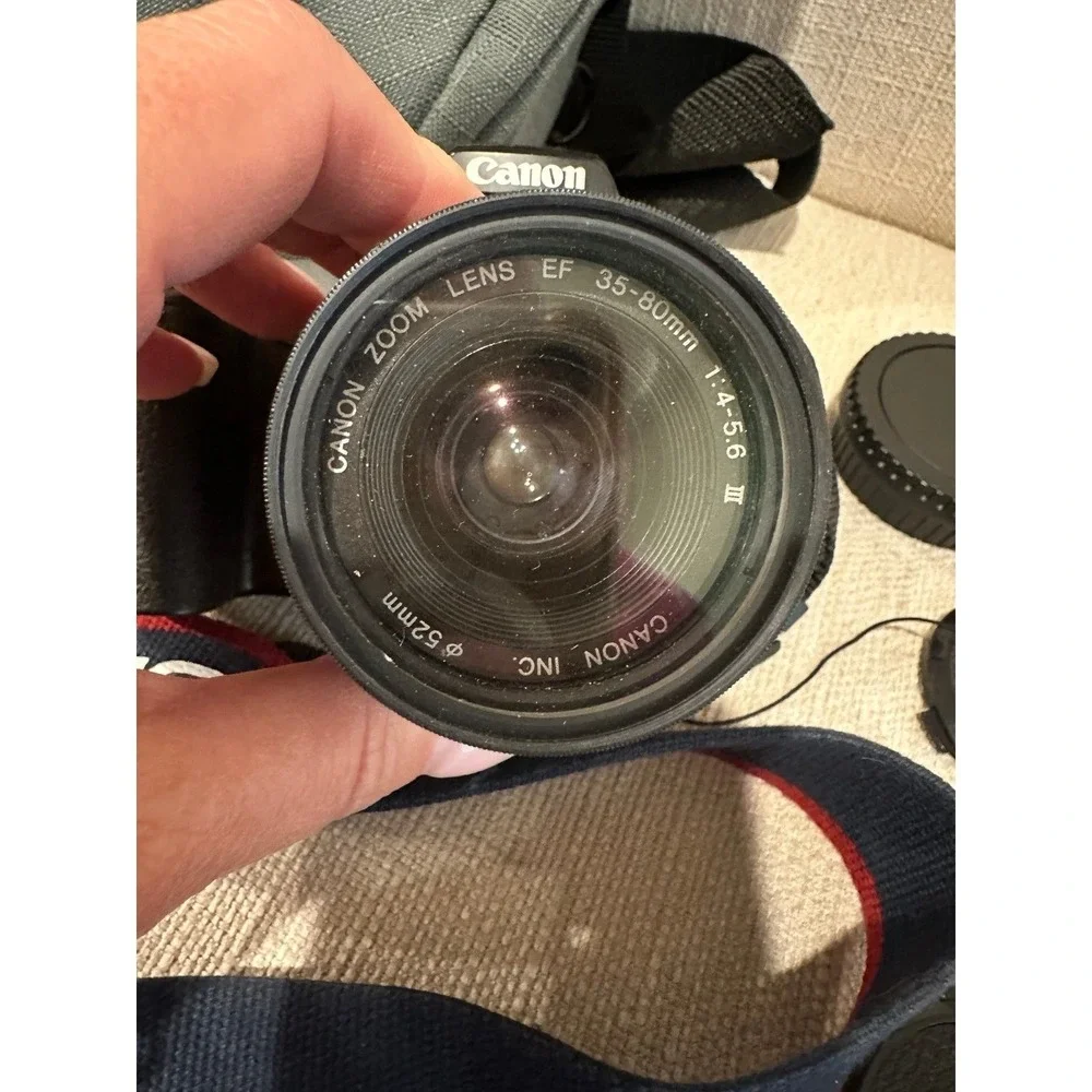 Vintage Canon EOS Rebel G Camera and case 1990's PARTS ONLY